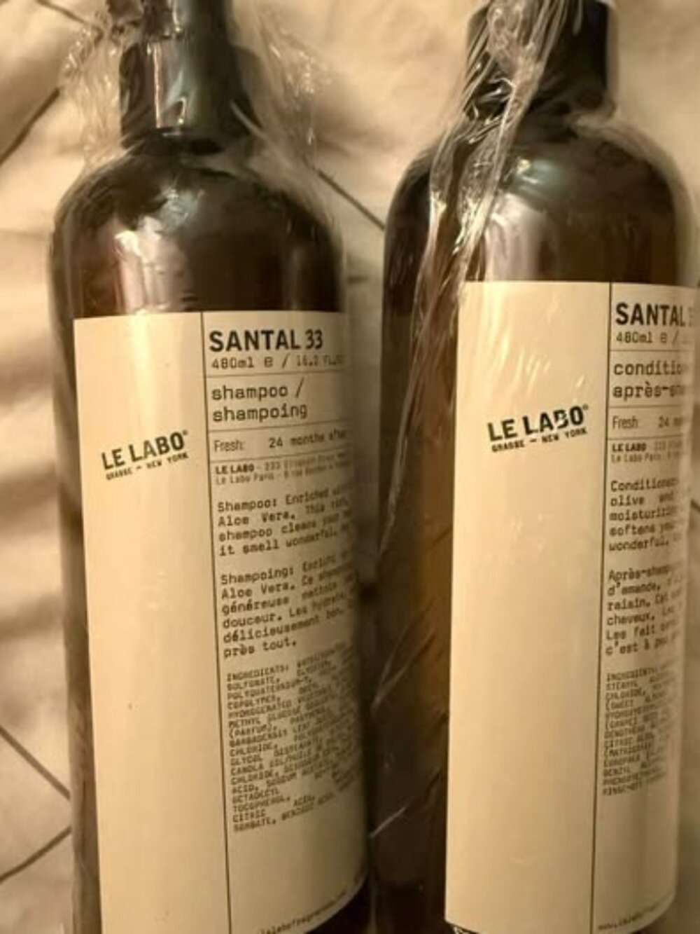 NEW Le Labo Santal 33 Shampoo and Conditioner SET (UNOPENED) 480ml/16.2 oz